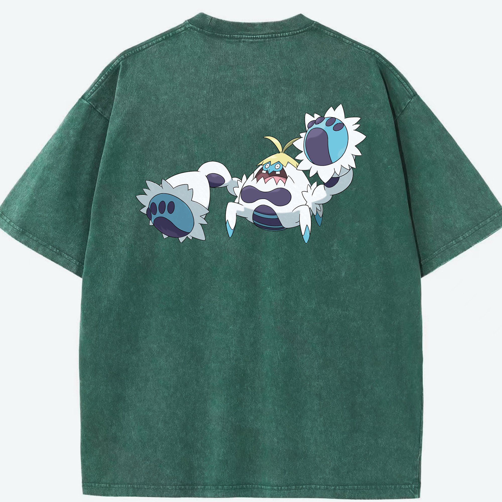 （画像用） ポケットモンスター Pokémon 綿100% ヴィンテージ風 半袖Tシャツ（背面プリント）